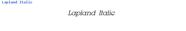 Fuente Lapland Italic.ttf