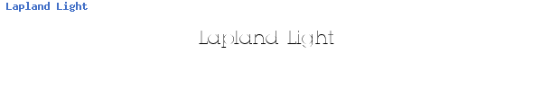 Fuente Lapland Light.ttf