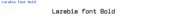 Fuente Larabie font Bold.ttf