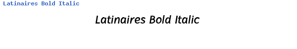 Fuente Latinaires Bold Italic.ttf