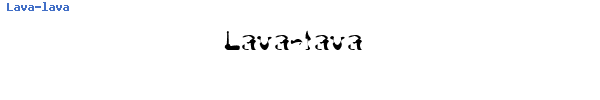 Fuente Lava-lava.ttf