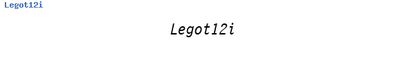 Fuente Legot12i.ttf