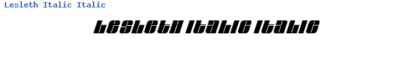 Fuente Lesleth Italic Italic.ttf