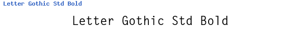 Fuente Letter Gothic Std Bold.ttf