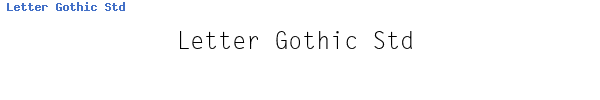 Fuente Letter Gothic Std.ttf
