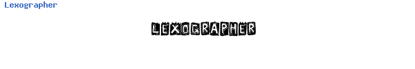 Fuente Lexographer.ttf