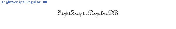 Fuente LightScript-Regular DB.ttf