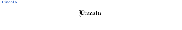 Fuente Lincoln.ttf