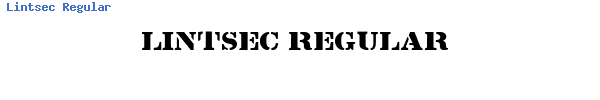Fuente Lintsec Regular.ttf