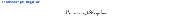 Fuente Linusscript Regular.ttf