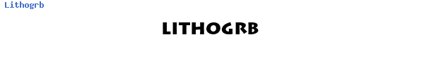 Fuente Lithogrb.ttf