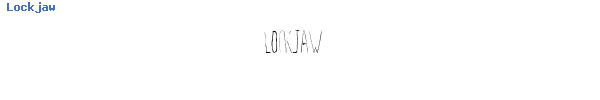 Fuente Lockjaw.ttf