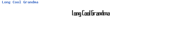Fuente Long Cool Grandma.ttf