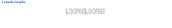 Fuente Loopdeloophc.ttf