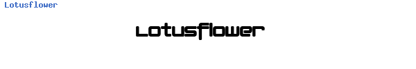 Fuente Lotusflower.ttf