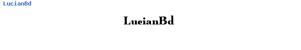 Fuente LucianBd.ttf