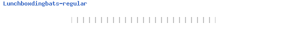 Fuente Lunchboxdingbats-regular.ttf