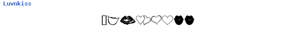 Fuente Luvnkiss.ttf