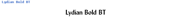 Fuente Lydian Bold BT.ttf