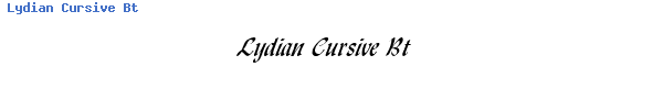 Fuente Lydian Cursive Bt.ttf