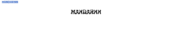 Fuente MANDARNN.TTF