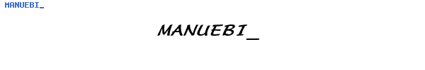 Fuente MANUEBI_.TTF