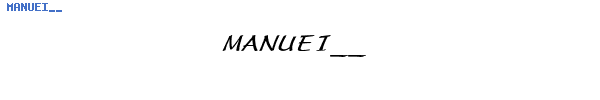 Fuente MANUEI__.TTF