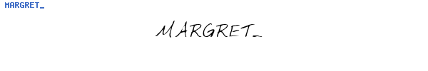Fuente MARGRET_.TTF
