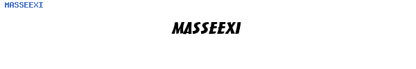 Fuente MASSEEXI.TTF