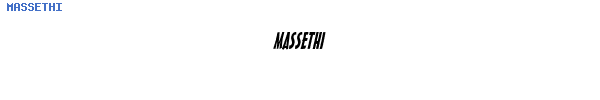 Fuente MASSETHI.TTF