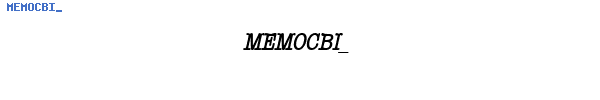 Fuente MEMOCBI_.TTF