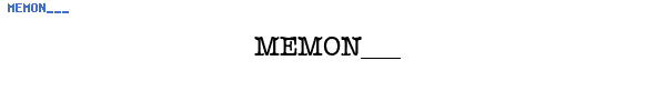 Fuente MEMON___.TTF
