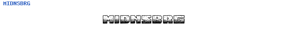 Fuente MIDNSBRG.TTF