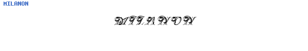 Fuente MILANON.TTF