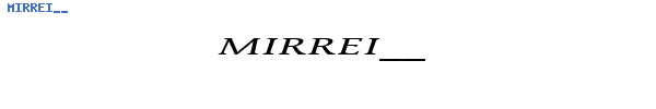 Fuente MIRREI__.TTF