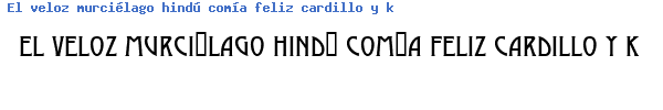 Fuente MODERNO.TTF
