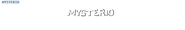 Fuente MYSTERIO.TTF