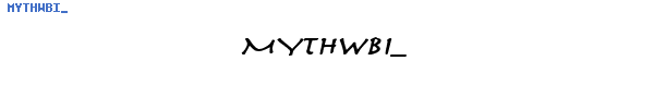 Fuente MYTHWBI_.TTF