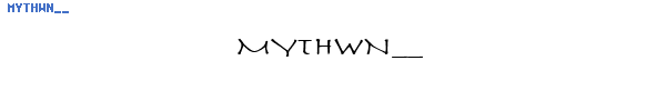 Fuente MYTHWN__.TTF