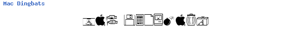 Fuente Mac Dingbats.ttf