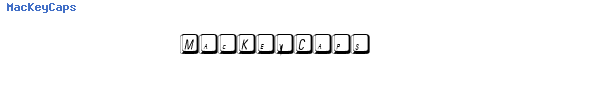Fuente MacKeyCaps.ttf