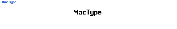 Fuente MacType.TTF