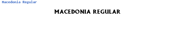 Fuente Macedonia Regular.ttf