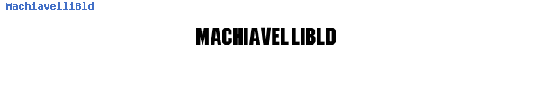 Fuente MachiavelliBld.ttf