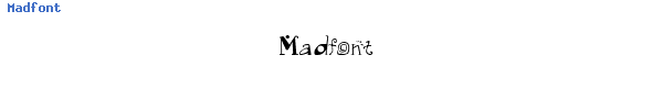 Fuente Madfont.ttf