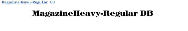 Fuente MagazineHeavy-Regular DB.ttf