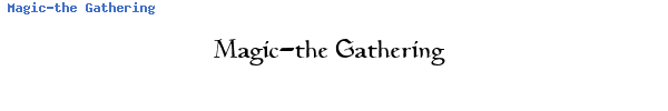 Fuente Magic-the Gathering.ttf
