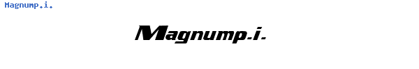 Fuente Magnump.i..ttf