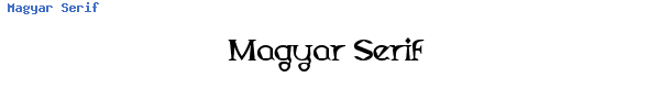 Fuente Magyar Serif.ttf