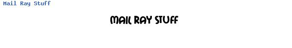 Fuente Mail Ray Stuff.ttf